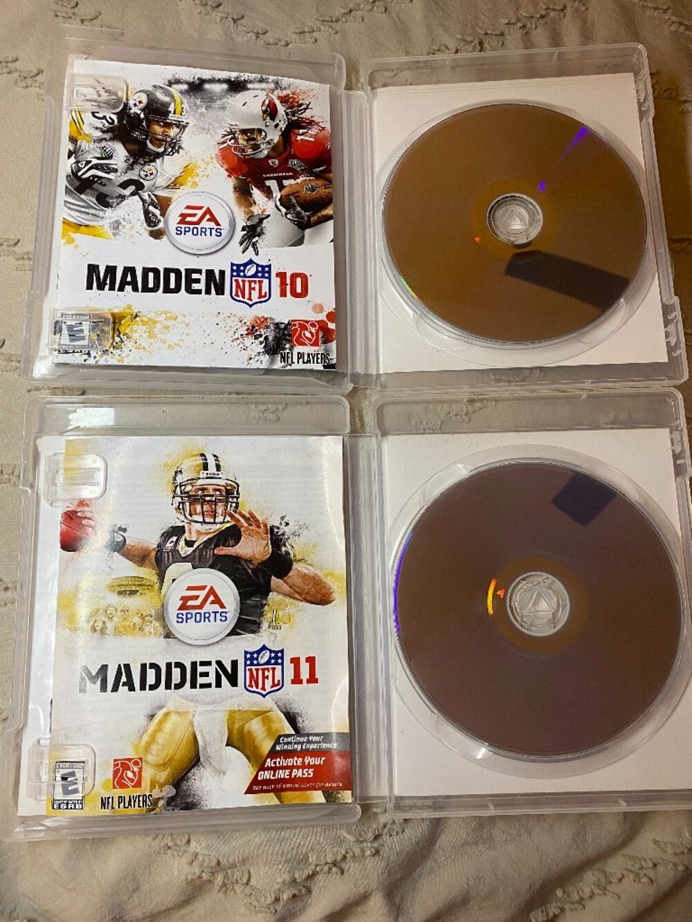 Madden NFL 10 & 11 PS3 PlayStation 3 Lot Bundle CIB Complete w/ Manuals